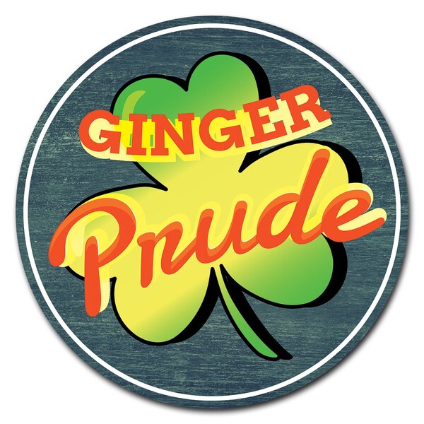 Corrugated Plastic Sign With Stakes 24in Circular-Farmers Market Ginger, C-24-CIR-WS-Ginger Prude